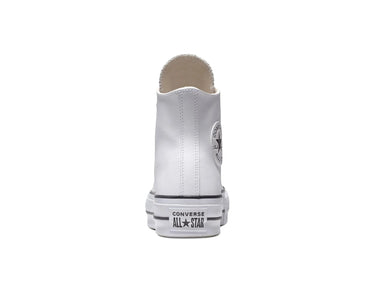 Zapatilla Converse Chuck Taylor Plataforma Cuero Hi Mujer Blanco